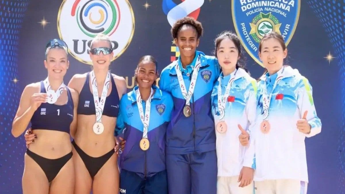 República Dominicana destaca en Juegos Mundiales Policiales con medallas de oro en voleibol de playa