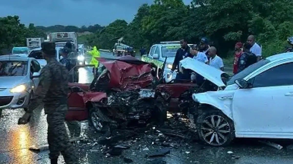 Cinco fallecidos en accidente de tránsito en la Circunvalación de Santo Domingo