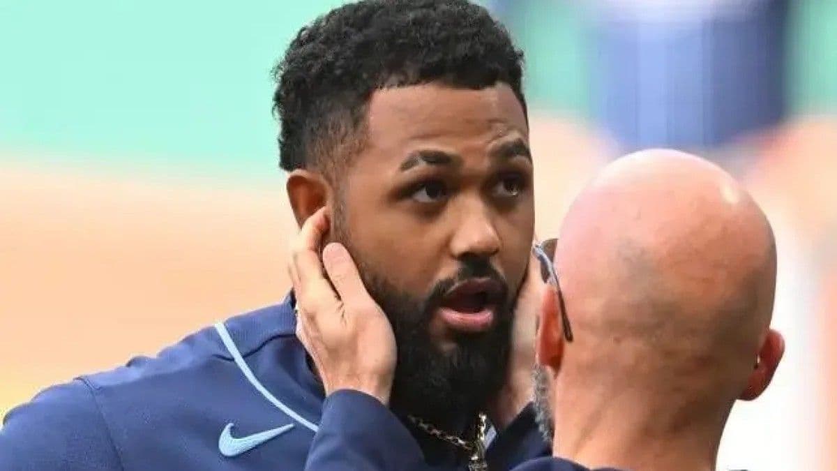 Junior Caminero protagoniza incidente en el juego de los Rays