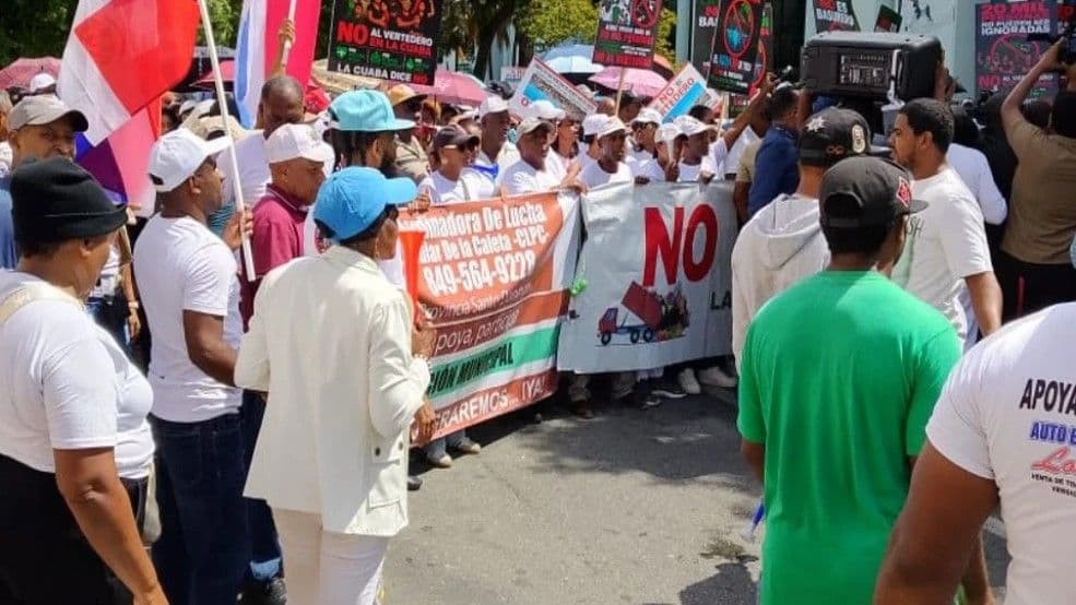 Protestas contra vertedero en La Cuaba