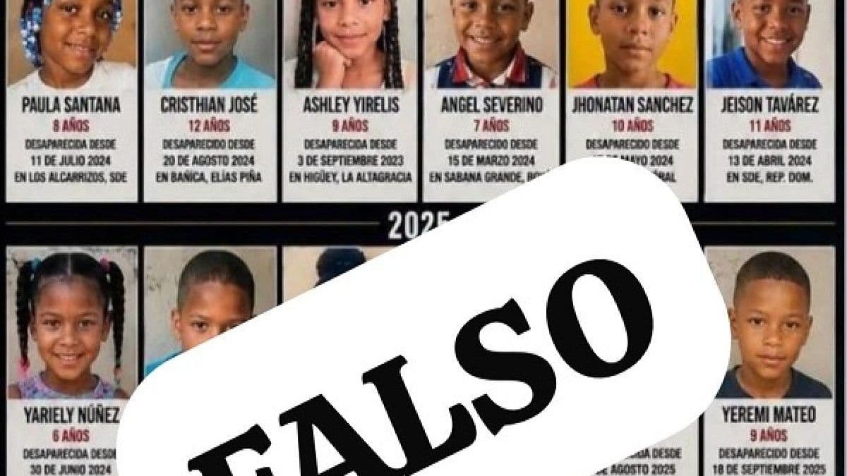 Policía Nacional desmiente lista viral de niños desaparecidos