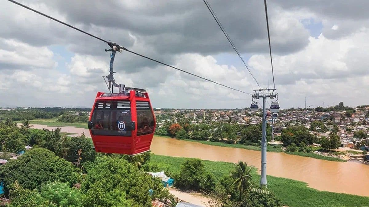 Teleférico de Santo Domingo suspende operaciones por condiciones climáticas