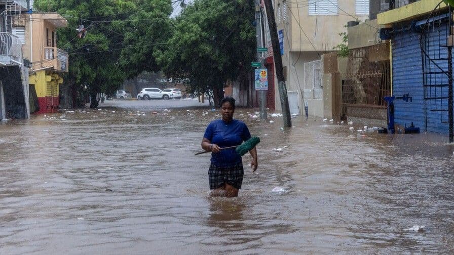 Inundaciones y daños por lluvias en República Dominicana