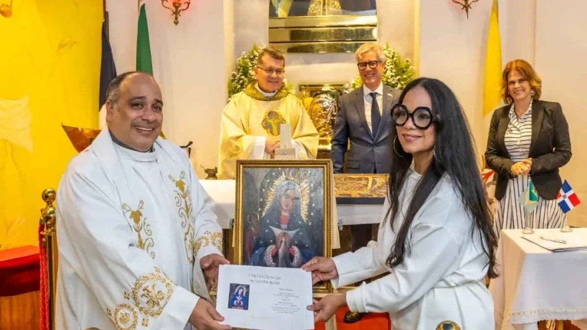 Virgen de la Altagracia es entronizada en el Cristo Redentor de Brasil