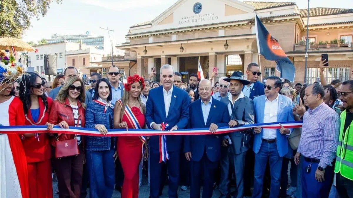 Abinader inaugura la Parada Dominicana en Roma y destaca aportes de la diáspora