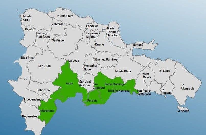 COE emite alerta verde para 6 provincias por onda tropical