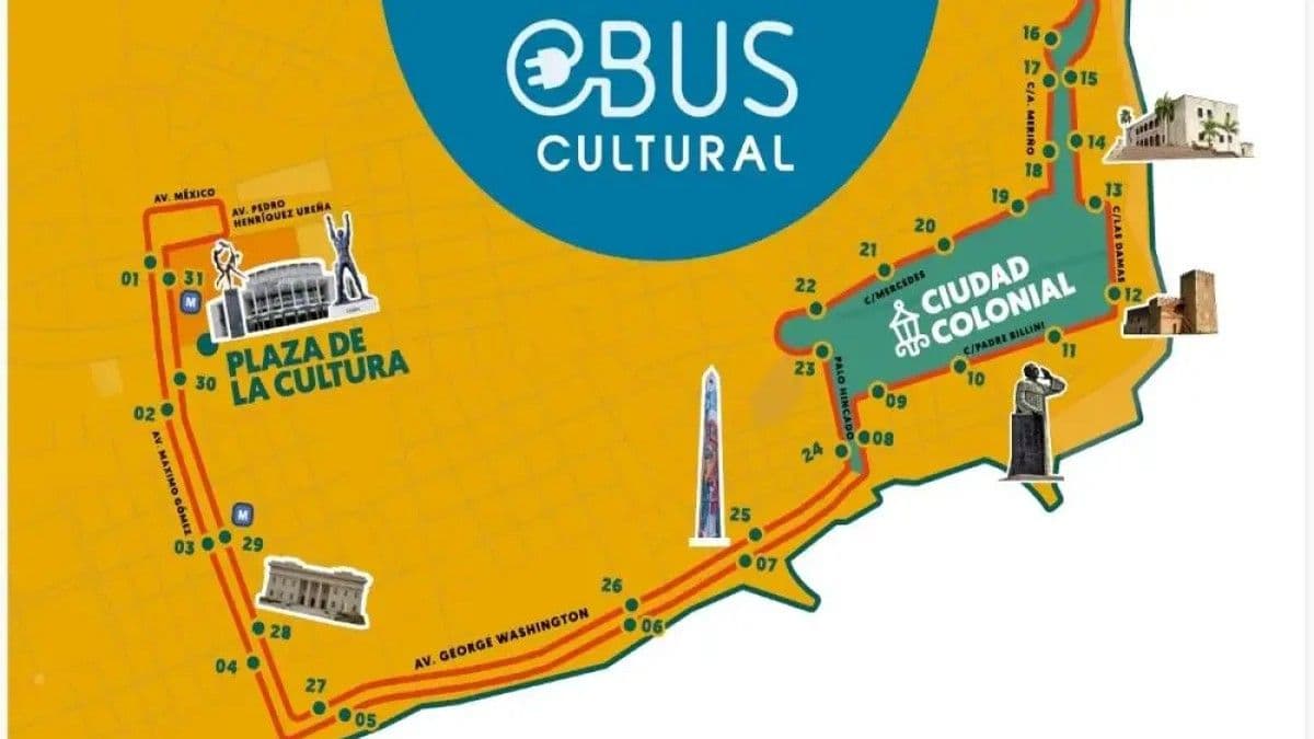 Nueva ruta de autobuses eléctricos conecta Ciudad Colonial y Plaza de la Cultura