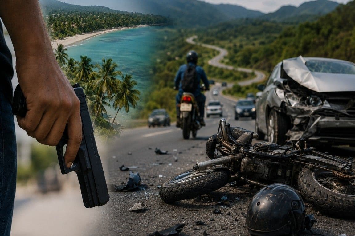 Barahona lidera en heridos por armas de fuego y La Altagracia en mortalidad por accidentes viales