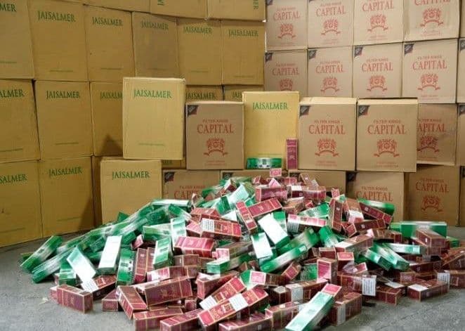 Aduanas destruye más de 8.2 millones de cigarrillos incautados