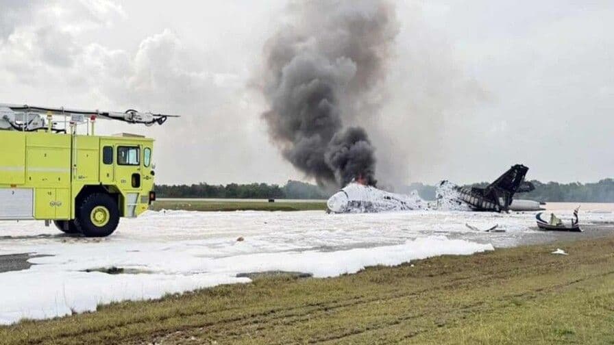 Falla de motor derecho provocó accidente aéreo en La Romana