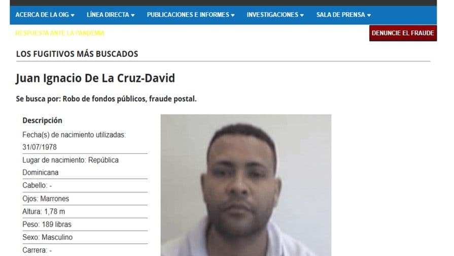 Dominicano buscado por fraude en ayudas por desempleo en Puerto Rico