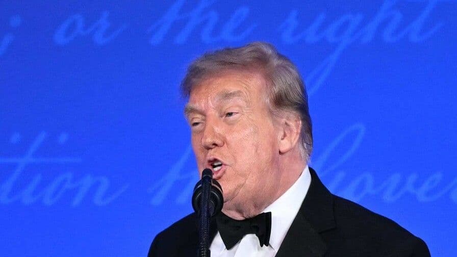 Donald Trump asiste a la cena de Corresponsales de la Casa Blanca