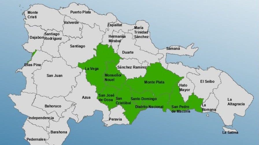 Gran Santo Domingo y otras provincias en alerta verde por lluvias