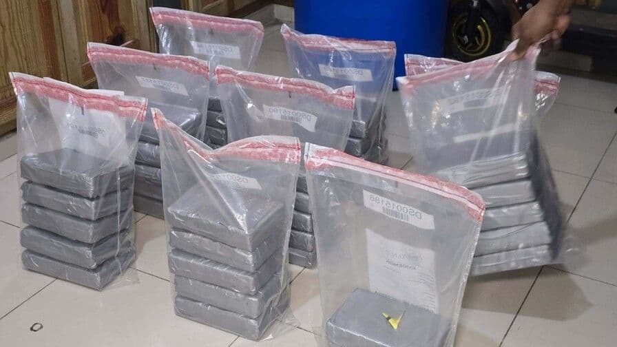 Incautan 42 paquetes de presunta cocaína en Puerto Caucedo