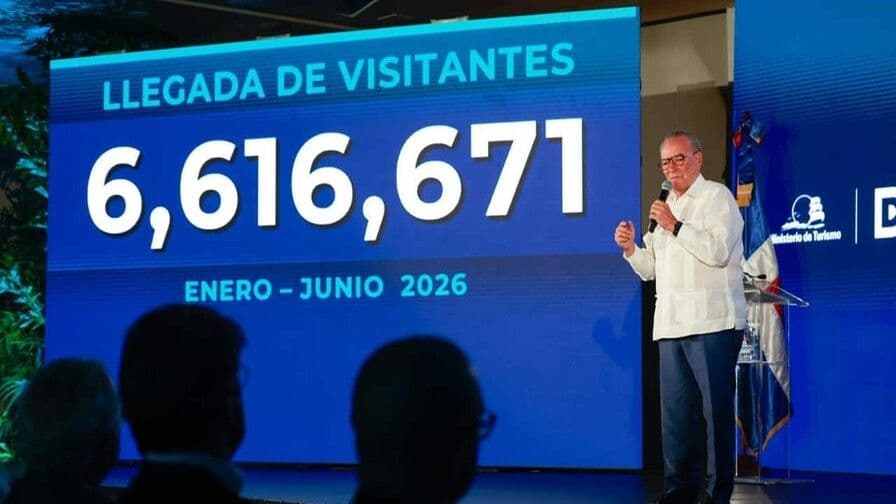 República Dominicana recibe 6.6 millones de visitantes en el primer semestre
