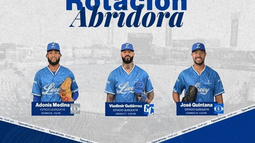 Tigres del Licey anuncian rotación inicial para la temporada 2026-27
