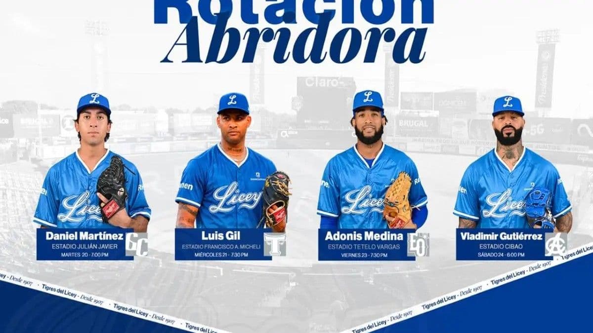 Licey define rotación de lanzadores para la semana en LIDOM