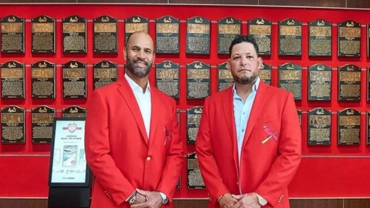 Yadier Molina y Albert Pujols ingresan al Salón de la Fama de los Cardenales