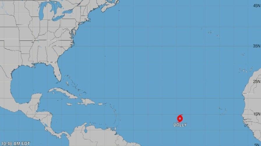 Se forma la tormenta tropical Dolly en el Atlántico central