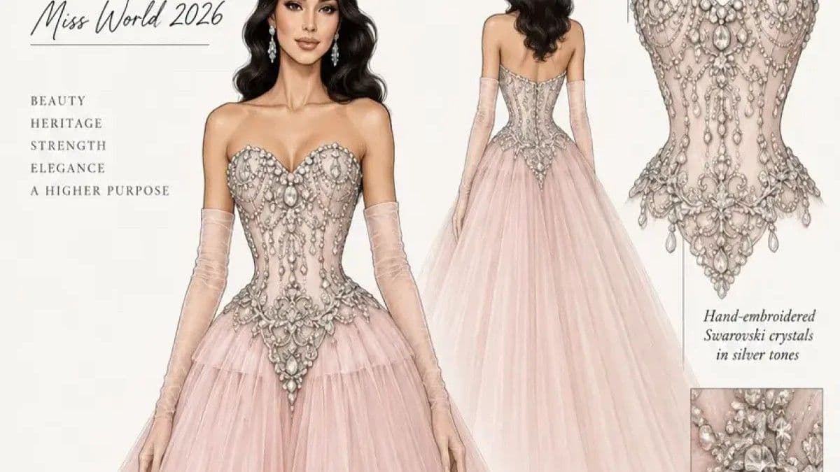 Giannina Azar y el vestido que llevó a Joheirry Mola a la corona de Miss Mundo 2026